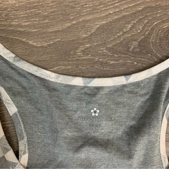 Tuff Athletics Women’s Tank Top Geometric Print Activewear Gray Size Small - Picture 9 of 16